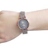  Shop Authentic Emporio Armani Gianni T Bar Grey Dial Two Tone Stainless Steel Watch For Women - AR1725 - Luxxuri