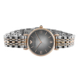  Shop Authentic Emporio Armani Gianni T Bar Grey Dial Two Tone Stainless Steel Watch For Women - AR1725 - Luxxuri