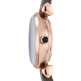  Shop Authentic Emporio Armani Gianni T Bar Quartz Gray Dial Gray Leather Strap Watch For Women - AR1727 - Luxxuri