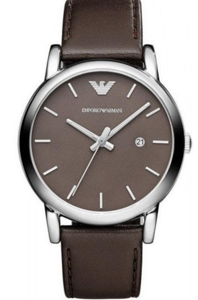  Shop Authentic Emporio Armani Classic Quartz Brown Dial Brown Leather Strap Watch For Men - AR1729 - Luxxuri