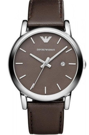  Shop Authentic Emporio Armani Classic Quartz Brown Dial Brown Leather Strap Watch For Men - AR1729 - Luxxuri