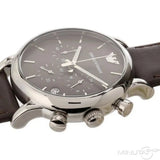  Shop Authentic Emporio Armani Classic Chronograph Brown Dial Brown Leather Strap Watch For Men - AR1734 - Luxxuri