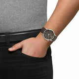  Shop Authentic Emporio Armani Classic Chronograph Brown Dial Brown Leather Strap Watch For Men - AR1734 - Luxxuri