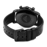  Shop Authentic Emporio Armani Luigi Chronograph Black Dial Black Leather Strap Watch For Men - AR1737 - Luxxuri