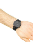  Shop Authentic Emporio Armani Luigi Chronograph Black Dial Black Leather Strap Watch For Men - AR1737 - Luxxuri