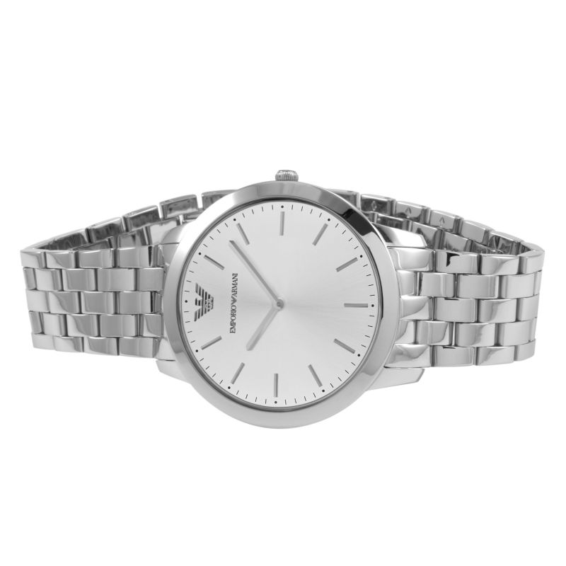  Shop Authentic Emporio Armani Classic Quartz Silver Dial Silver Steel Strap Watch For Men - AR1745 - Luxxuri