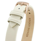  Shop Authentic Emporio Armani Gianni T Bar Light Brown Dial White Leather Strap Watch For Women - AR1769 - Luxxuri