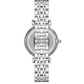 Emporio Armani Gianni T Bar Pink Mother of Pearl Dial Silver Steel Strap Watch For Women - AR1779