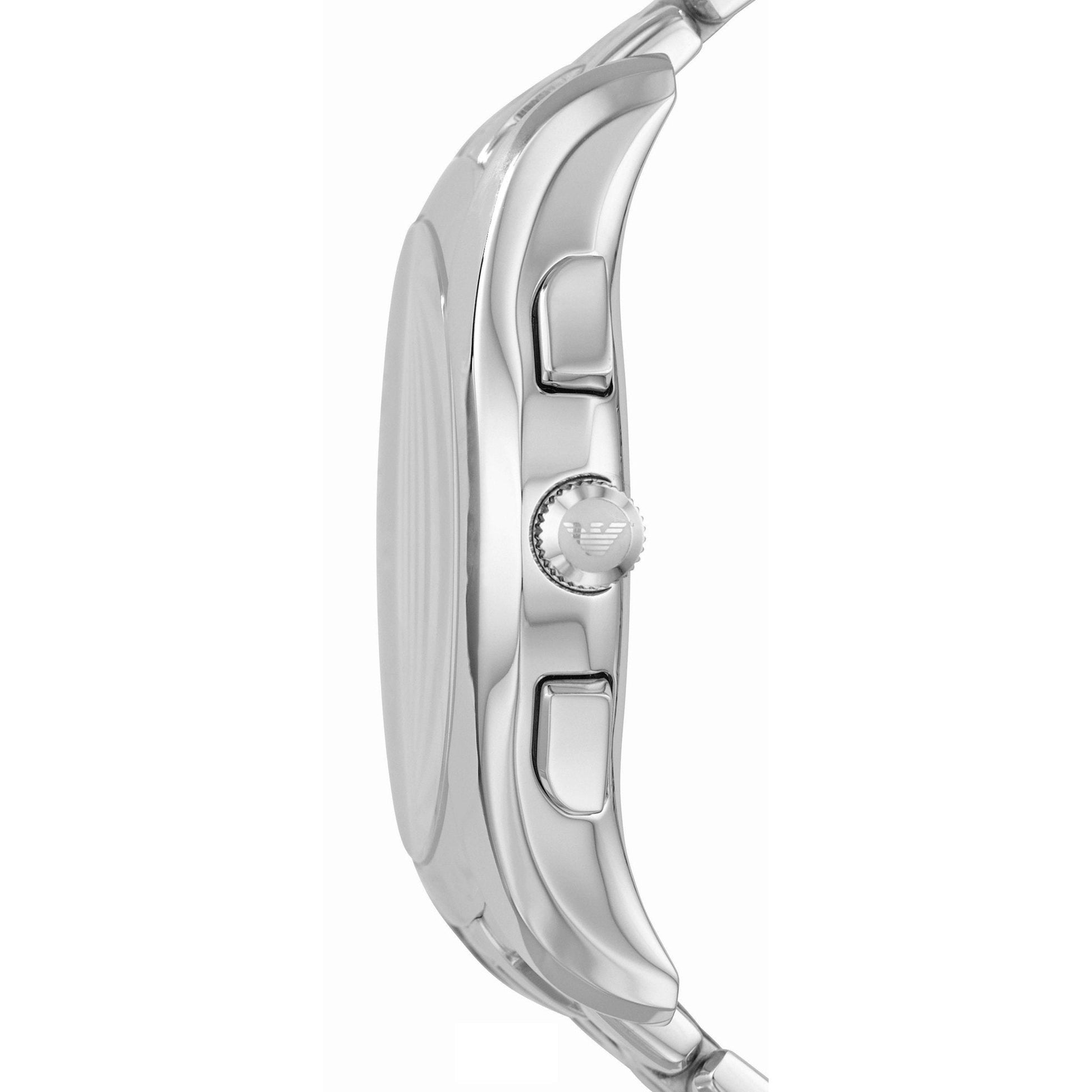  Shop Authentic Emporio Armani Classic Chronograph Black Dial Silver Steel Strap Watch For Men - AR1786 - Luxxuri