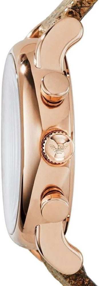  Shop Authentic Emporio Armani Classic Chronograph White Dial Brown Leather Strap Watch For Men - AR1809 - Luxxuri