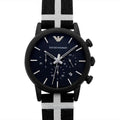  Shop Authentic Emporio Armani Classic Black Dial Black Leather Strap Watch For Men - AR1860 - Luxxuri