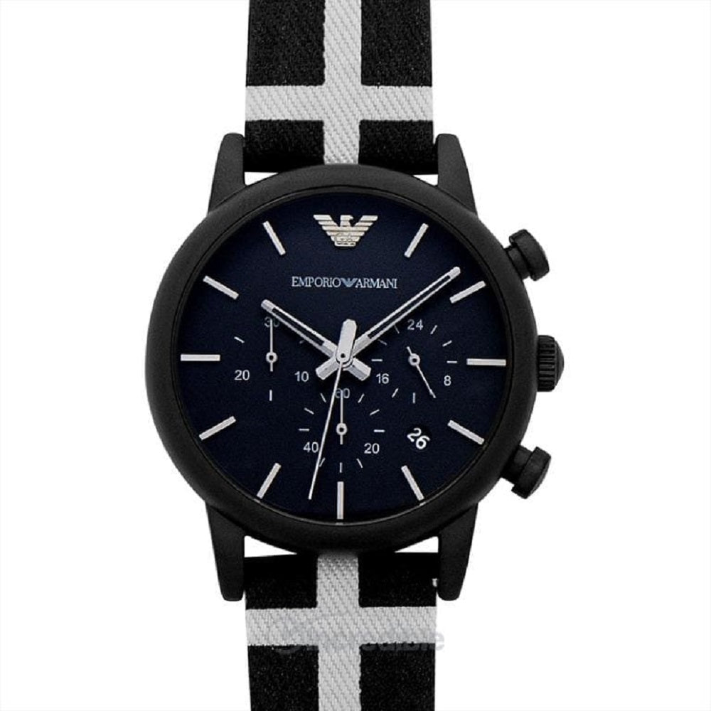  Shop Authentic Emporio Armani Classic Black Dial Black Leather Strap Watch For Men - AR1860 - Luxxuri