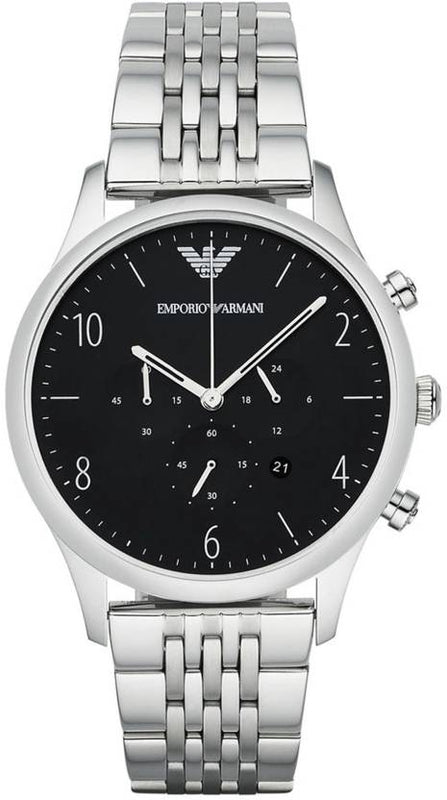  Shop Authentic Emporio Armani Beta Chronograph Black Dial Steel Strap Watch For Men - AR1863 - Luxxuri