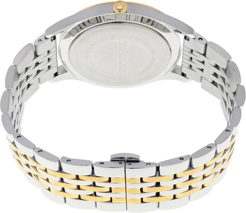  Shop Authentic Emporio Armani Classic Quartz Blue Dial Two Tone Steel Strap Watch For Men - AR1868 - Luxxuri