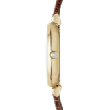  Shop Authentic Emporio Armani Gianni T Bar Beige Dial Brown Leather Strap Watch For Women - AR1883 - Luxxuri
