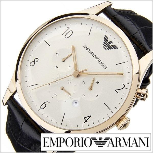 Shop Authentic Emporio Armani Classic Chronograph White Dial Black Leather Strap Watch For Men - AR1892 - Luxxuri