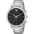  Shop Authentic Emporio Armani Luigi Black Dial Silver Steel Strap Watch For Men - AR1894 - Luxxuri