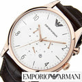  Shop Authentic Emporio Armani Beta Chronograph White Dial Brown Leather Strap Watch For Men - AR1916 - Luxxuri