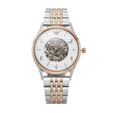  Shop Authentic Emporio Armani Meccanico White Dial Two Tone Steel Strap Watch For Men - AR1921 - Luxxuri