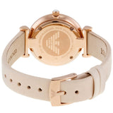  Shop Authentic Emporio Armani Gianni T Bar Quartz White Dial Beige Leather Strap Watch For Women - AR1927 - Luxxuri