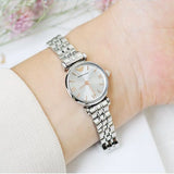  Shop Authentic Emporio Armani Gianni T Bar Quartz Silver Dial Silver Steel Strap Watch For Women - AR1935 - Luxxuri