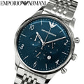 Shop Authentic Emporio Armani Chronograph Blue Dial Silver Steel Strap Watch For Men - AR1942 - Luxxuri