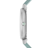  Shop Authentic Emporio Armani Gianni T Bar Mother Of Pearl Blue Dial Blue Leather Strap Watch For Women - AR1959 - Luxxuri