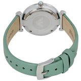  Shop Authentic Emporio Armani Gianni T Bar Mother Of Pearl Blue Dial Blue Leather Strap Watch For Women - AR1959 - Luxxuri
