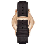  Shop Authentic Emporio Armani Meccanico Silver Skeleton Dial Brown Leather Strap Watch For Men - AR1983 - Luxxuri
