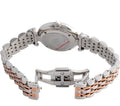 Emporio Armani Gianni T-Bar Mother of Pearl Dial Two Tone Steel Strap Watch For Women - AR1987