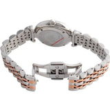  Shop Authentic Emporio Armani Gianni T-Bar Mother of Pearl Dial Two Tone Steel Strap Watch For Women - AR1987 - Luxxuri