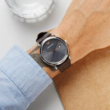  Shop Authentic Emporio Armani Luigi Quartz Gray Dial Brown Leather Strap Watch For Men - AR1996 - Luxxuri
