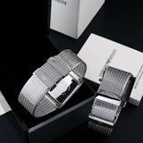  Shop Authentic Emporio Armani Super Slim Quartz White Dial Silver Mesh Bracelet Watch For Women - AR2015 - Luxxuri