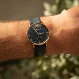  Shop Authentic Emporio Armani Classic Quartz Blue Dial Blue Leather Strap Watch For Men  - AR2071 - Luxxuri