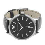  Shop Authentic Emporio Armani Renato Black Dial Leather Strap Watch For Men - AR2411 - Luxxuri