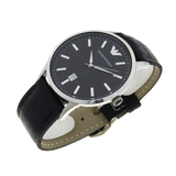  Shop Authentic Emporio Armani Renato Black Dial Leather Strap Watch For Men - AR2411 - Luxxuri