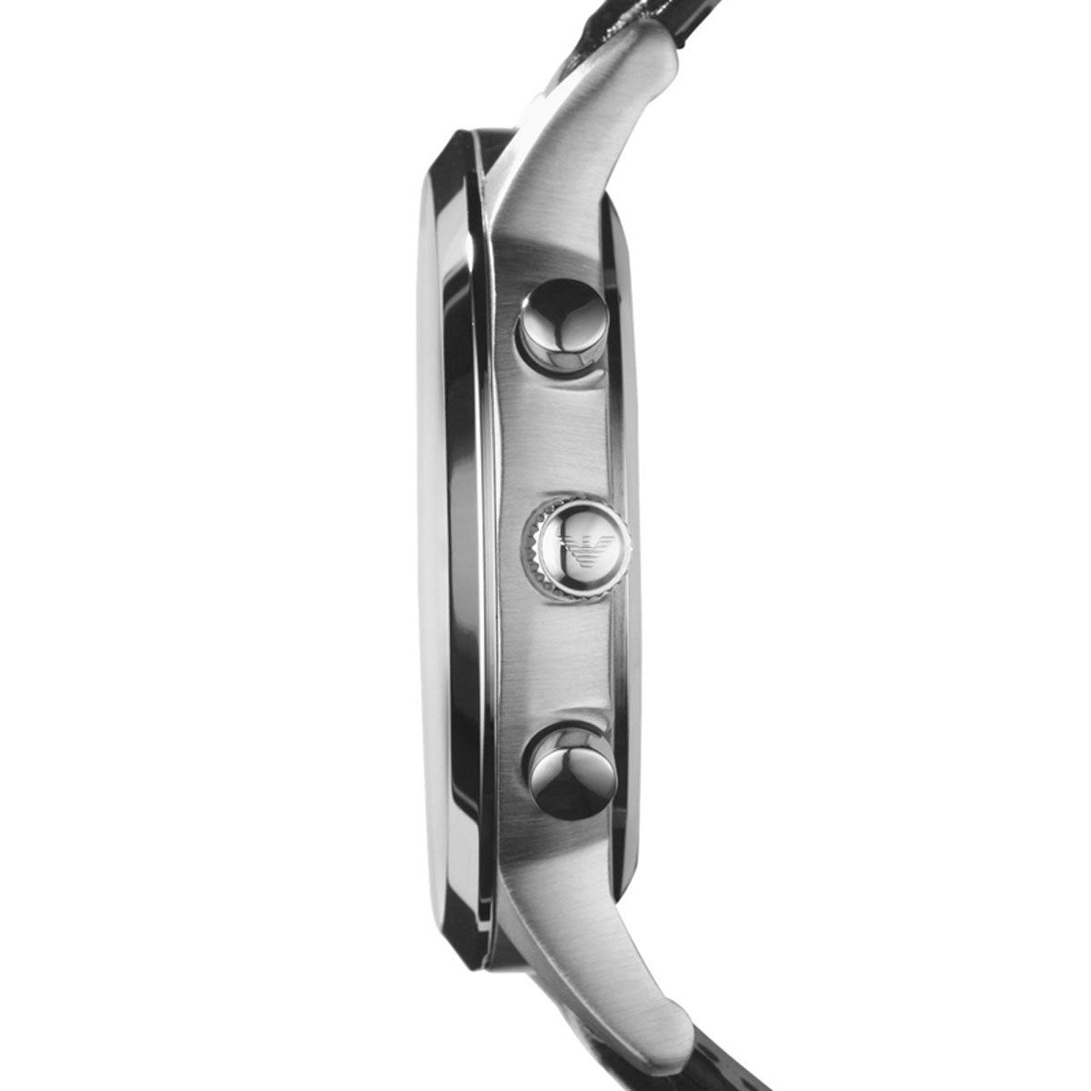  Shop Authentic Emporio Armani Classic Chronograph Silver Dial Black Leather Strap Watch For Men - AR2432 - Luxxuri