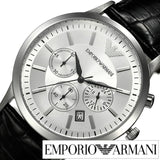  Shop Authentic Emporio Armani Classic Chronograph Silver Dial Black Leather Strap Watch For Men - AR2432 - Luxxuri