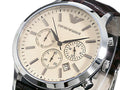  Shop Authentic Emporio Armani Classic Chronograph Beige Dial Brown Leather Strap Watch For Men - AR2433 - Luxxuri