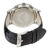  Shop Authentic Emporio Armani Renato Chronograph Black Dial Black Leather Strap Watch For Men - AR2447 - Luxxuri