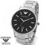  Shop Authentic Emporio Armani Sportivo Black Dial Silver Stainless Steel Watch For Men - AR2457 - Luxxuri