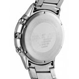  Shop Authentic Emporio Armani Sportivo Chronograph Black Dial Silver Steel Strap Watch For Men - AR2460 - Luxxuri