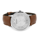  Shop Authentic Emporio Armani Renato Silver Dial Brown Leather Strap Watch For Men - AR2463 - Luxxuri