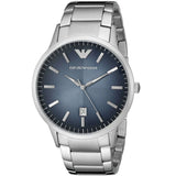  Shop Authentic Emporio Armani Renato Blue Dial Silver Steel Strap Watch For Men - AR2472 - Luxxuri