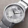  Shop Authentic Emporio Armani Classic Quartz Silver Dial Silver Steel Strap Watch For Men - AR2478 - Luxxuri