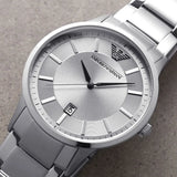  Shop Authentic Emporio Armani Classic Quartz Silver Dial Silver Steel Strap Watch For Men - AR2478 - Luxxuri