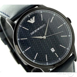  Shop Authentic Emporio Armani Renato Blue Dial Blue Leather Strap Watch For Men - AR2479 - Luxxuri