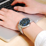  Shop Authentic Emporio Armani Renato Chronograph Blue Dial Silver Steel Strap Watch For Men - AR2486 - Luxxuri