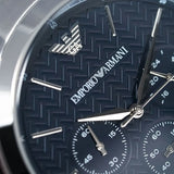  Shop Authentic Emporio Armani Renato Chronograph Quartz Blue Dial Grey Steel Strap Watch For Men - AR2505 - Luxxuri