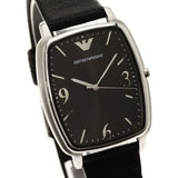  Shop Authentic Emporio Armani Epsilon Quartz Black Dial Black Leather Strap Watch For Men - AR2490 - Luxxuri